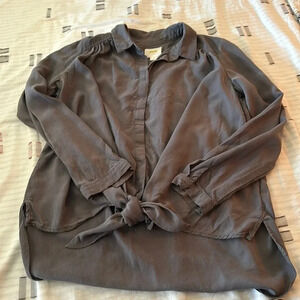 Anthropologie Maeve Eva tie front blouse EUC Medium